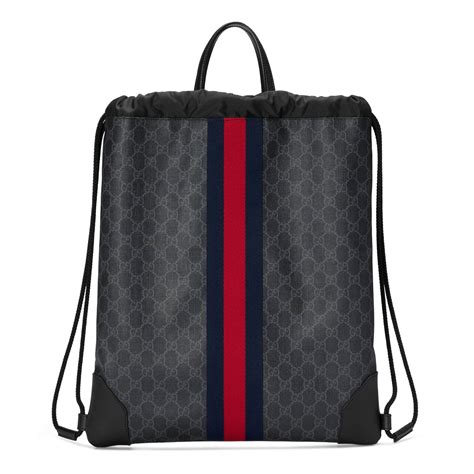 gucci mens backpacks|gucci drawstring backpack for men.